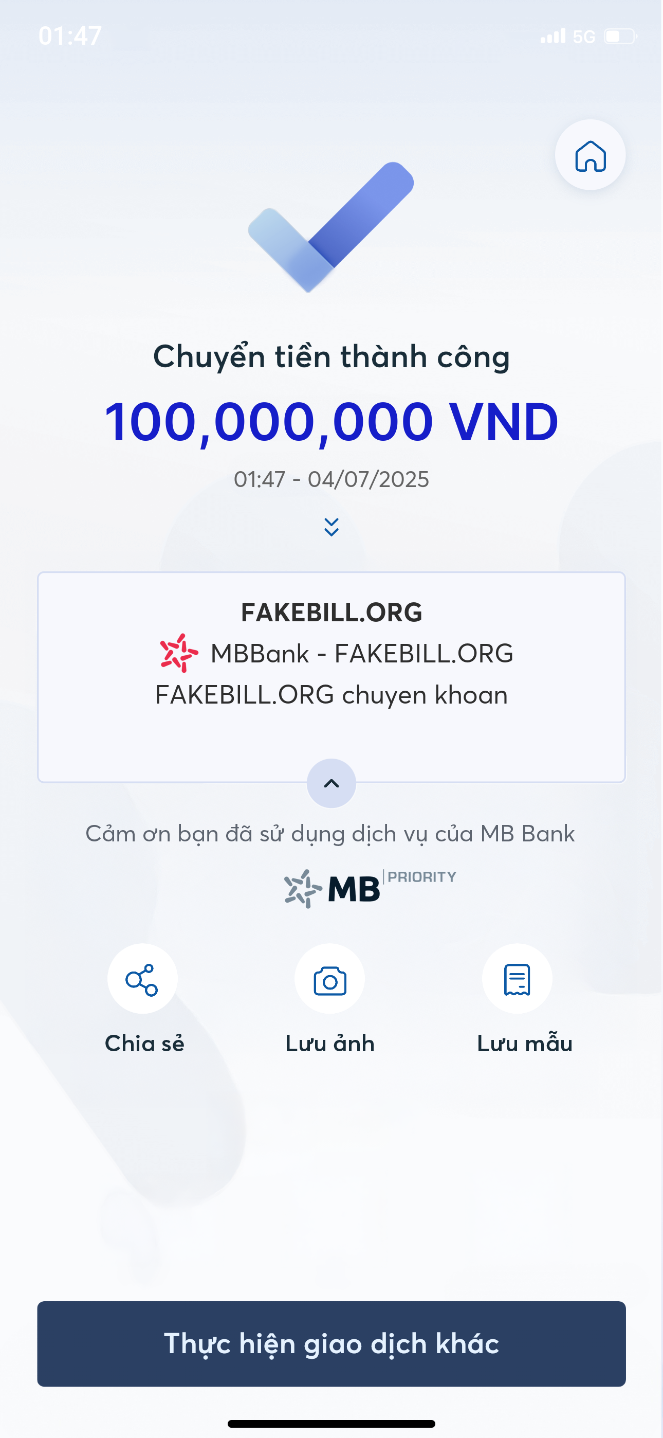 Fake Bill Shopee